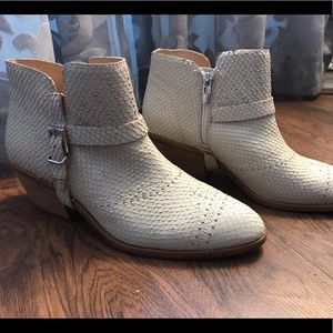 Vince Camuto cream booties